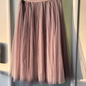 Purple tulle skirt